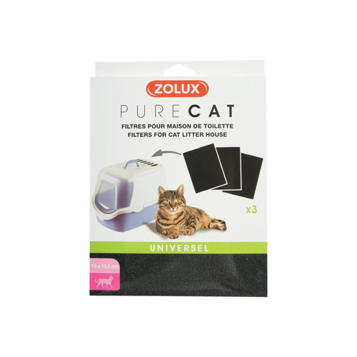 FILTRES UNIVERSELS POUR MAISON DE TOILETTE ZOLUX® - X3