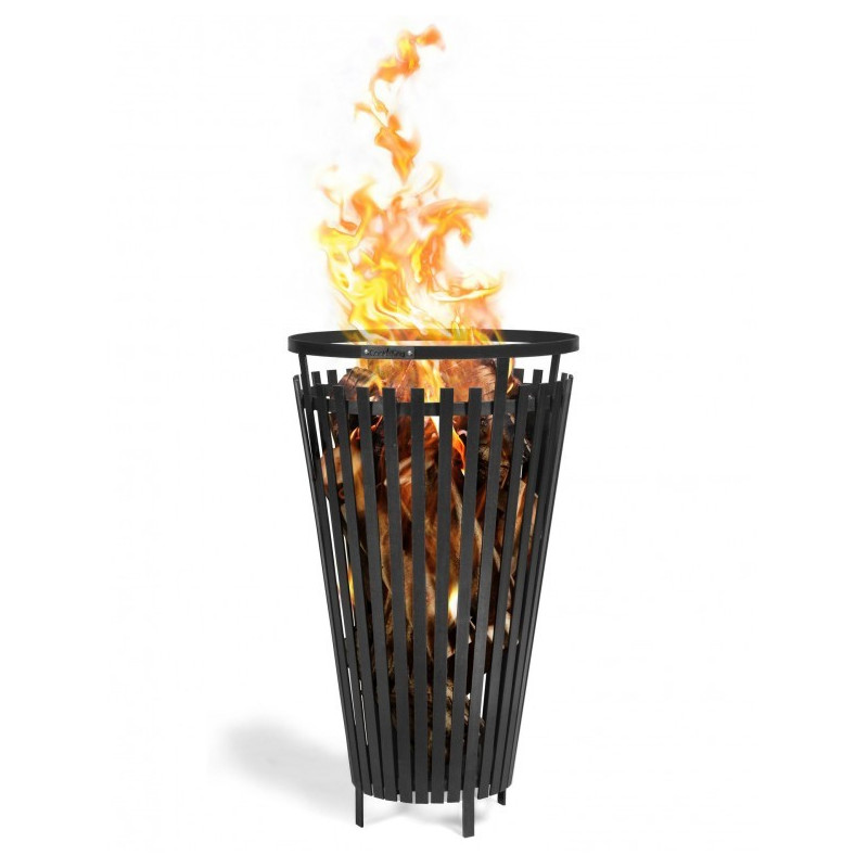 Brasero panier à feu FLAME 45cm - Acier robuste pour terrasse