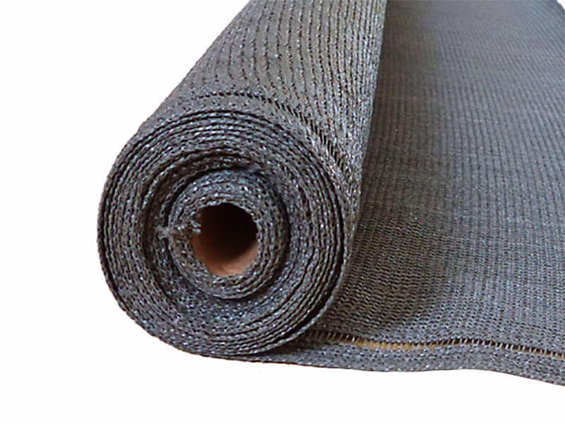Brise-vue 100% – Gris anthracite, 270gr/m², Boutonnières Gris foncé 2m x 50m