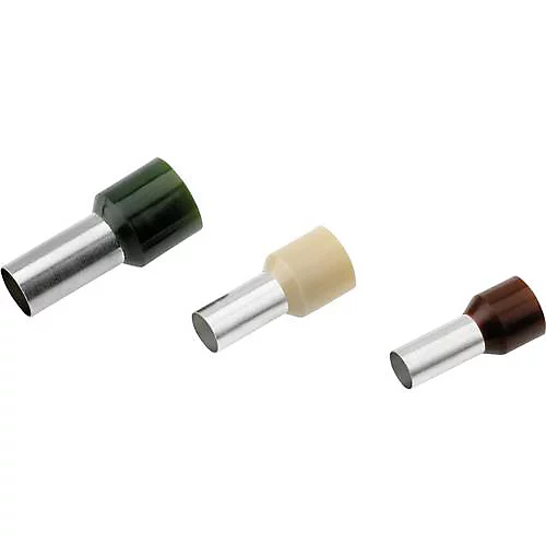 Embout de câble simple extrémité 10 mm² partiellement isolé – manchon 12 mm, longueur 22 mm, pack de 100