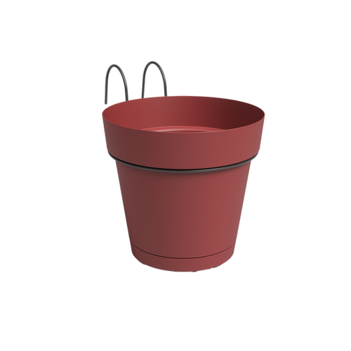 POT CAPRI BALCONY KIT - ROUGE FONCÉ - 4L - ARTEVASI®
