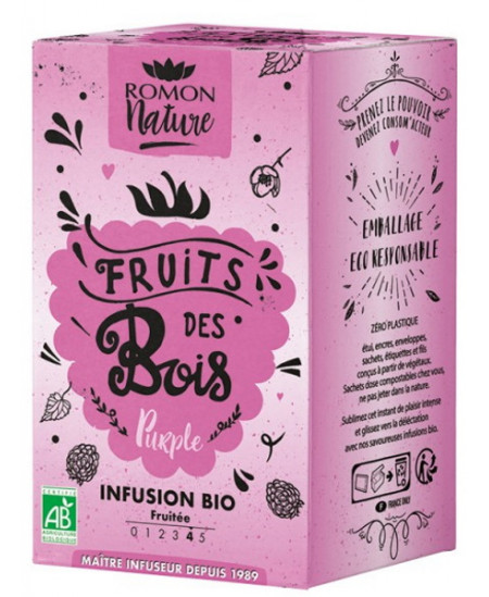 Romon Nature - Infusion plaisir Fruits des Bois bio 16 sachets