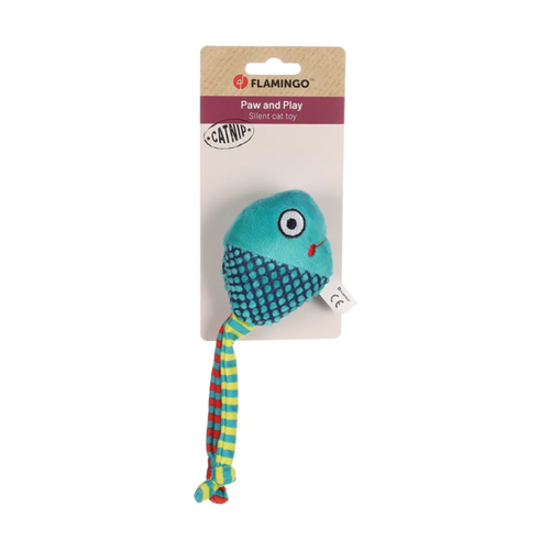JOUET POUR CHAT 'RAIBO' FLAMINGO® POISSON VERT