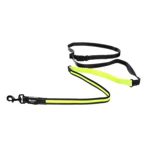 LAISSE POUR CHIEN FLAMINGO® CEINTURE JOGGING FLITZY - 105-175CM