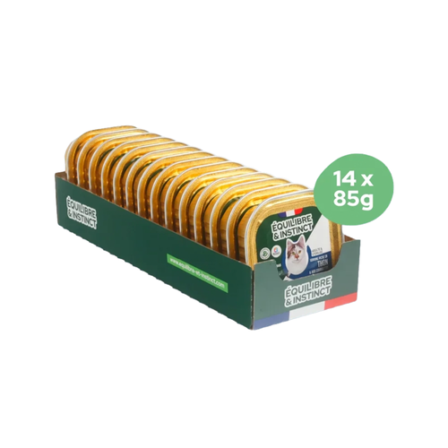 TERRINE POUR CHAT ÉQUILIBRE & INSTINCT® - THON & COURGETTES - 14X85G