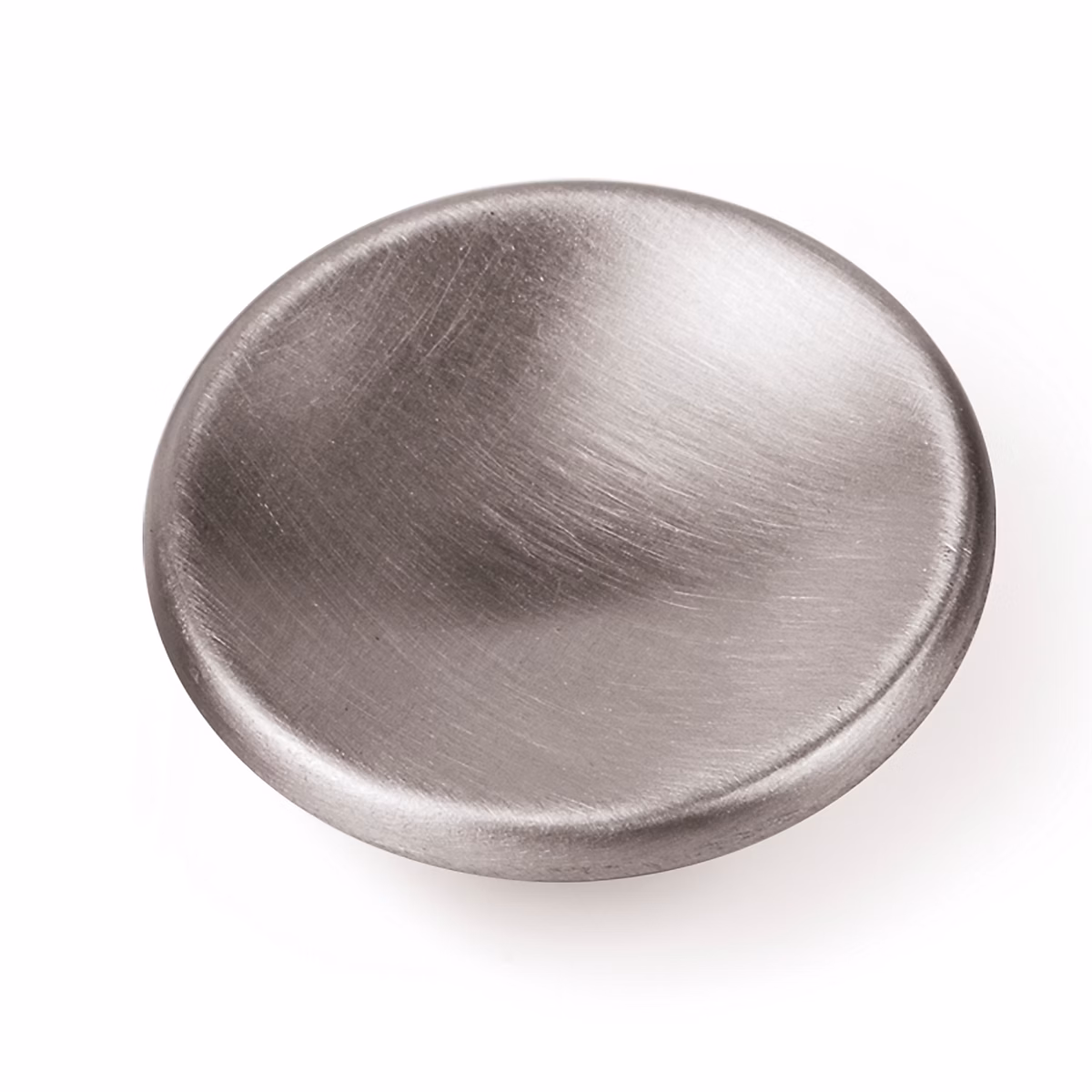 Bouton de meuble zamac diamètre 60 mm acier satiné piéces – lot de 12