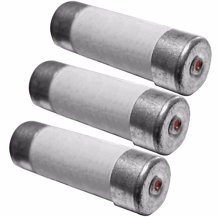 ZENITECH 3 fusibles céramique 10 – 3 × 31,5mm 25A avec voyant