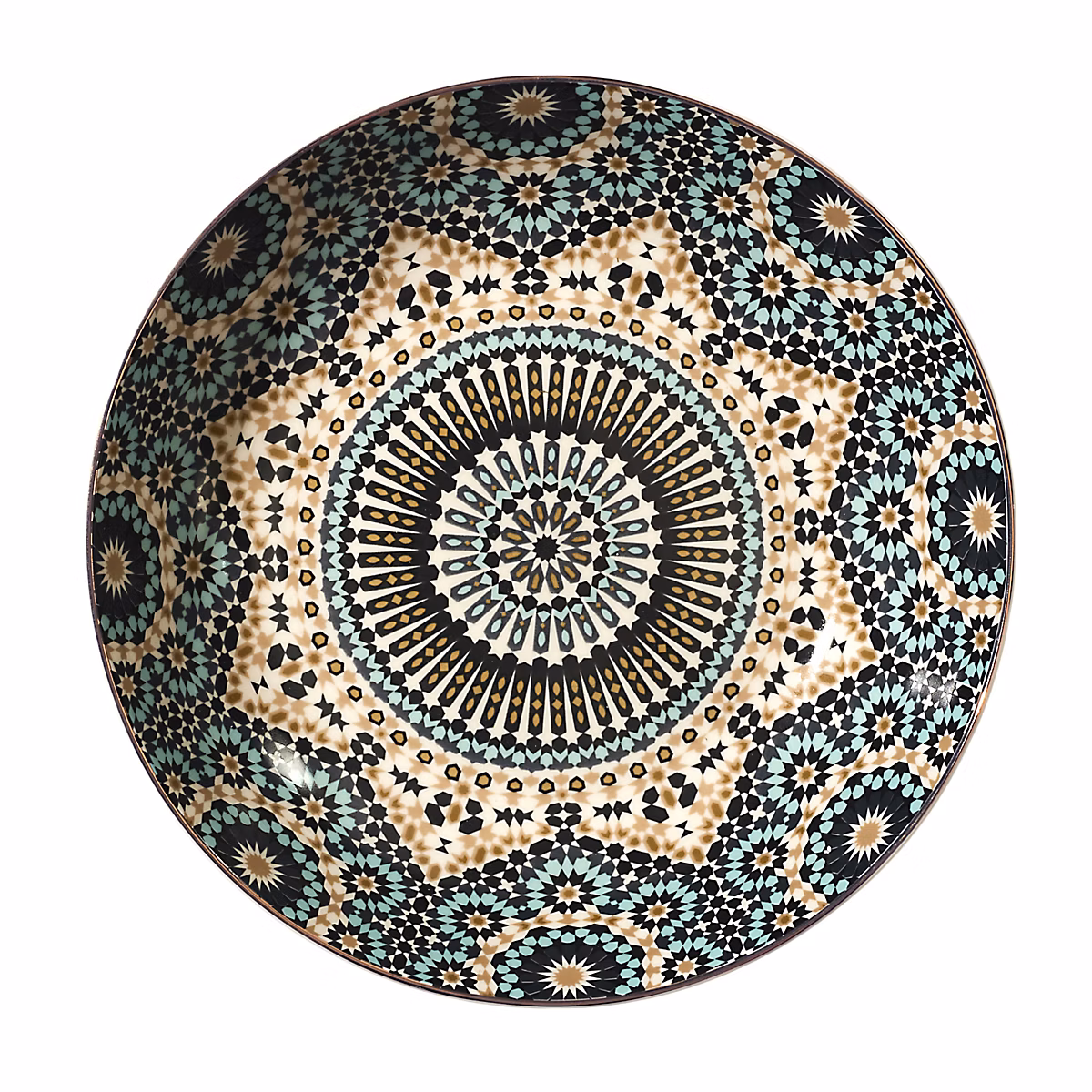 Assiette – HOME DECO FACTORY, Noura, Multicolore, 20 cm