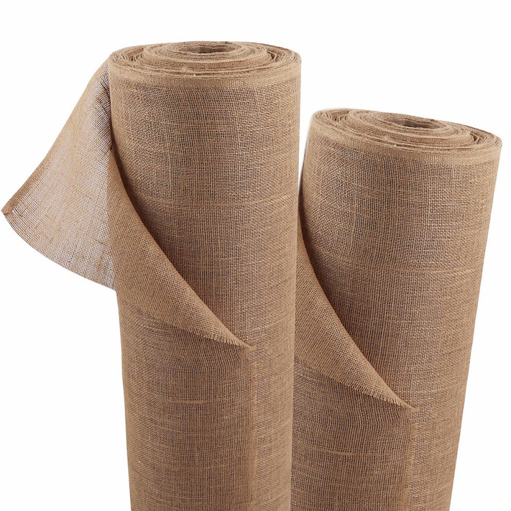 25m x 1m tissu de jute 215g/m² tapis de jute de jardin tissu de jute Aquagart