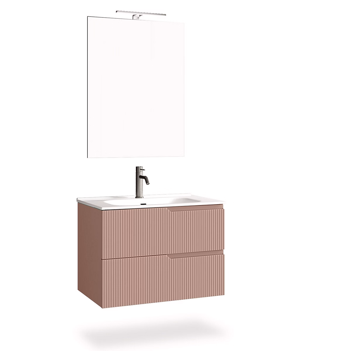 Ensemble meuble de salle de bains – Ensemble salle de bain 4 pièces VENERE rose poudrè