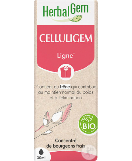 Herbalgem Gemmobase - Celluligem Bio Flacon compte gouttes - 30 ml