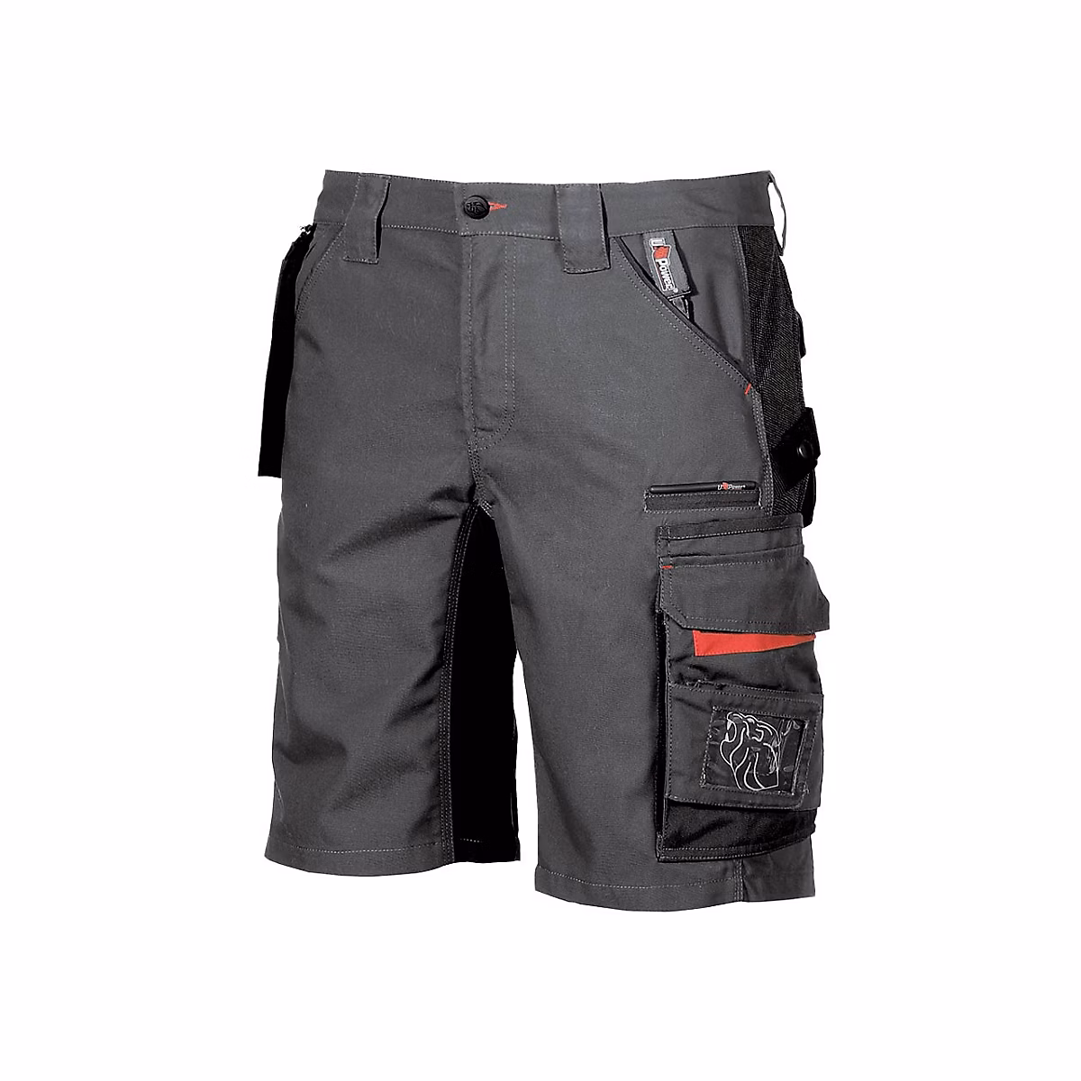 Bermuda de travail START Grey Meteorite – START, gris foncé, taille 40, poches Cordura et renforts