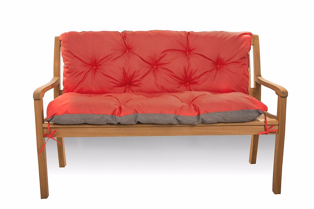 Coussin pour banc de jardin 140 × 60 × 50cm coussin de banc de jardin Rouge coussin de balançoire coussin de banc extérieur