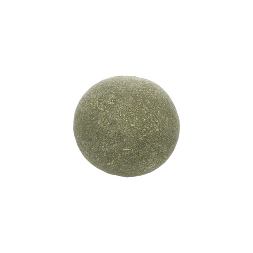 JOUET POUR CHAT 'KATTI' FLAMINGO® - BOULE D'HERBE À CHAT VERT - ∅5CM - X1