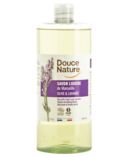 Douce Nature - Recharge Savon de Marseille liquide Olive et Lavande - 1 L