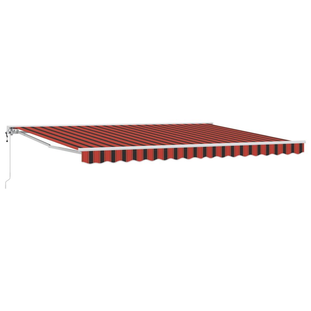 vidaXL Auvent rétractable électrique Orange, Noir et Jaune 4,5 × 3,5 m