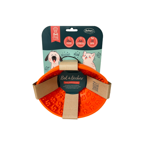 BOL À LÉCHER 'BUBICHEF' BUBIMEX® - LICKPAW ORANGE