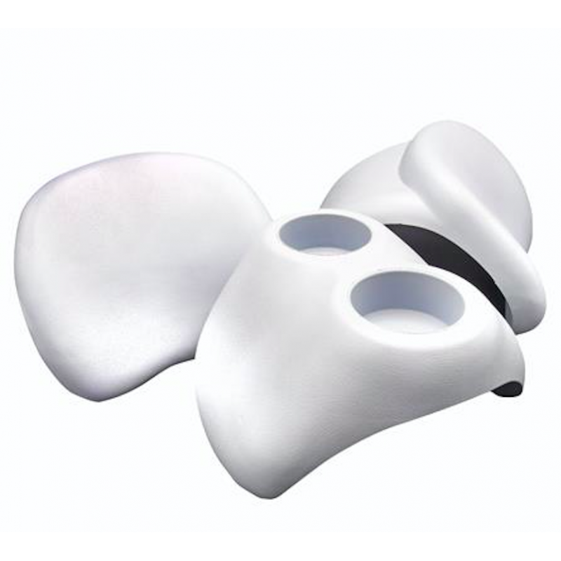 Lot de 2 repose-têtes et 1 porte verre