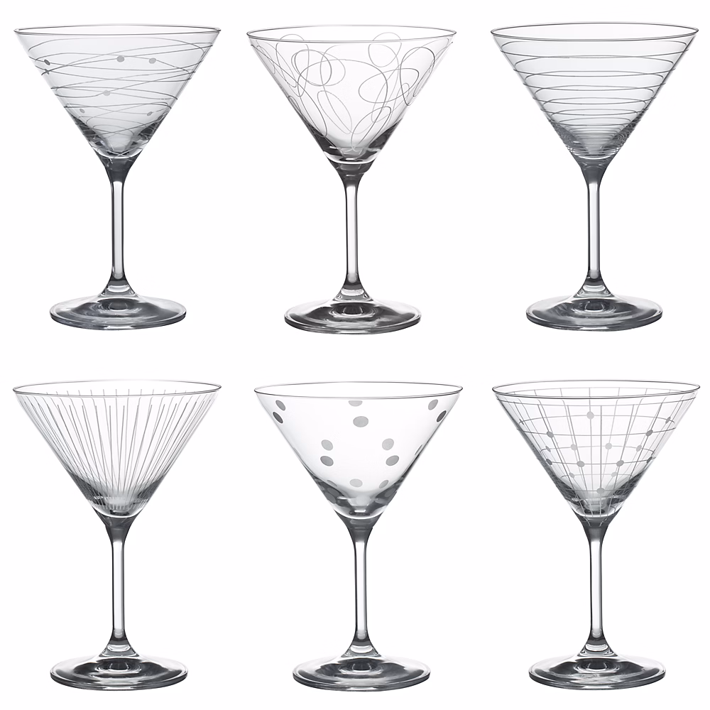 Coffret de 6 verres à cocktail Graphik 35 cl | Verre
