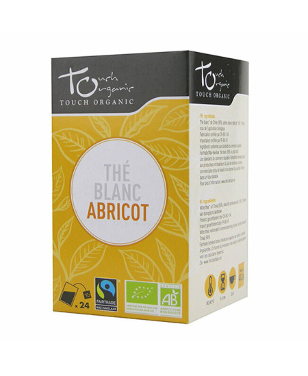 Thé Blanc BIO à l'Abricot 24 sachets Touch Organic