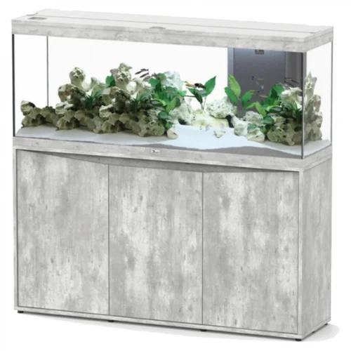 Jardin et équipement:Aquarium équipé gris béton AQUATLANTIS AQUARIUM Splendid 150 - 362L