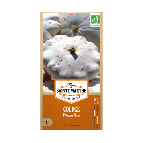 GRAINES COURGE PATISSON BLANC BIO
