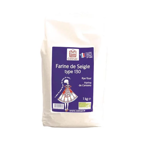 Pour vos espaces verts：Farine de seigle T130 bio en sachet de 1 kg