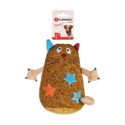 JOUET POUR CHIEN FLAMINGO® CATZA CHAT BRUN