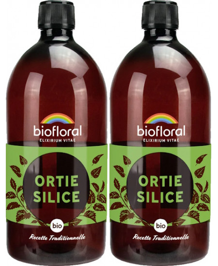 Biofloral - Duopack Ortie Silice bio en solution buvable - 2x1 L