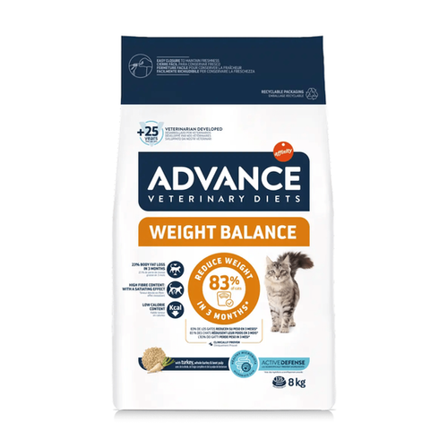 CROQUETTES CHAT ADVANCE® VETERINARY DIETS - WEIGHT BALANCE - 8KG