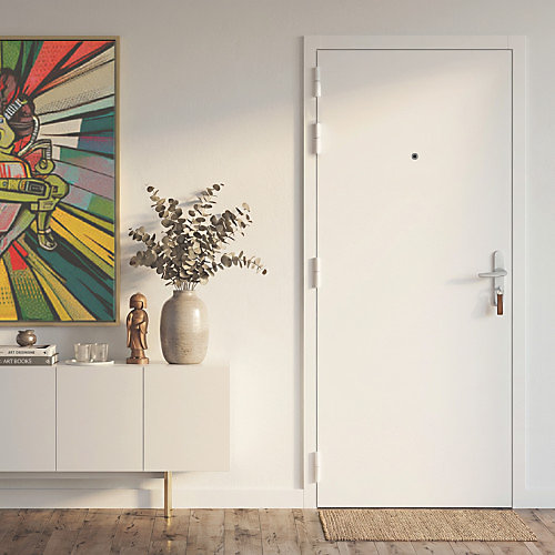 Bloc porte palière 32dB coupe-feu EI30 -PAL32- 204 × 73 cm huisserie 66 × 54 poussant droit