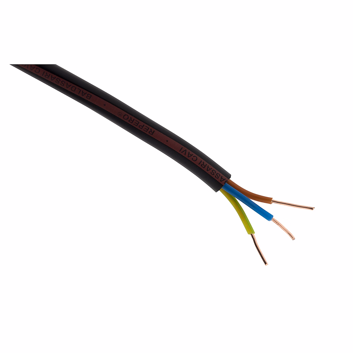 Câble électrique U-1000 R2V 3G1 – 5mm², 3m, Zenitech