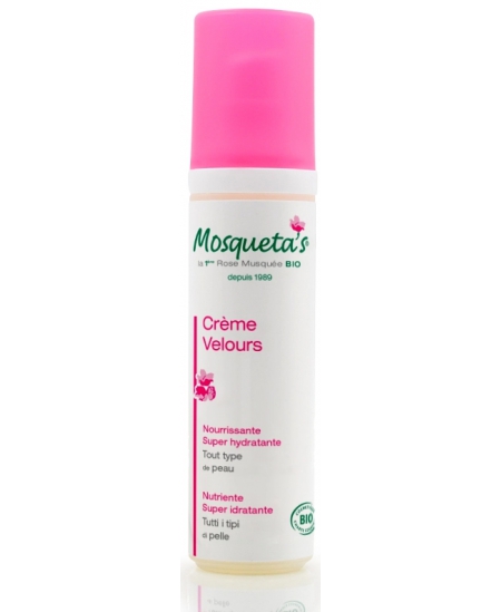 Mosqueta's - Crème velours super hydratante à la Rose musquée sans alcool - 50 ml