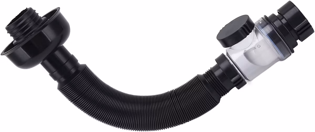 CODEKEY Tuyau de Vidange pour Évier de Lavabo – Tuyau de Vidange Flexible Extensible en PVC, Tuyau de Vidange d'Égout, Tube de Siph