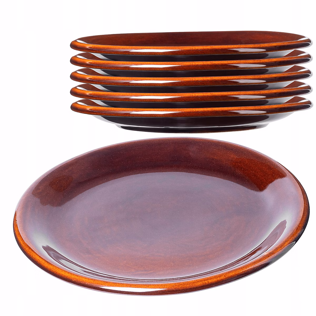 Assiettes plates KADAX 24 cm en grès pièces – lot de 6