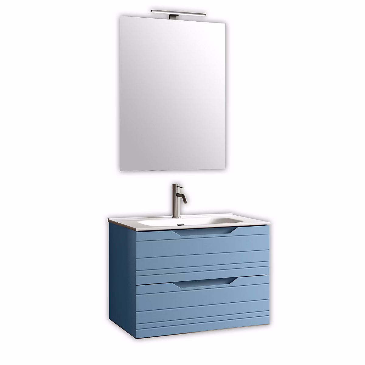 Ensemble meuble de salle de bains – Ensemble 4 pièces SOLMIRA bleu Tiffany