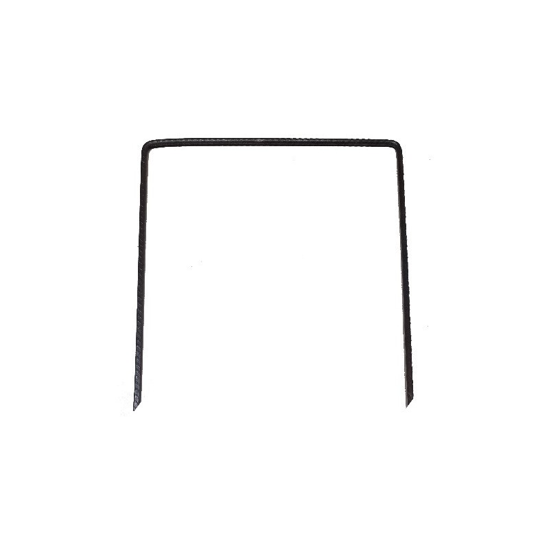 Agrafes métalliques biseautées en U pour toile de paillage - Lot de 100