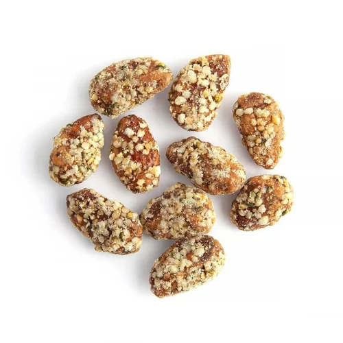 Mieux dehors：Amandes pralinées chanvre Happy Hours en Biovallée - prix au kilo
