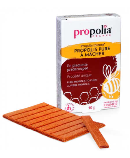 Propolia Propolis pure à mâcher Plaquette de 10gr sous cellophane