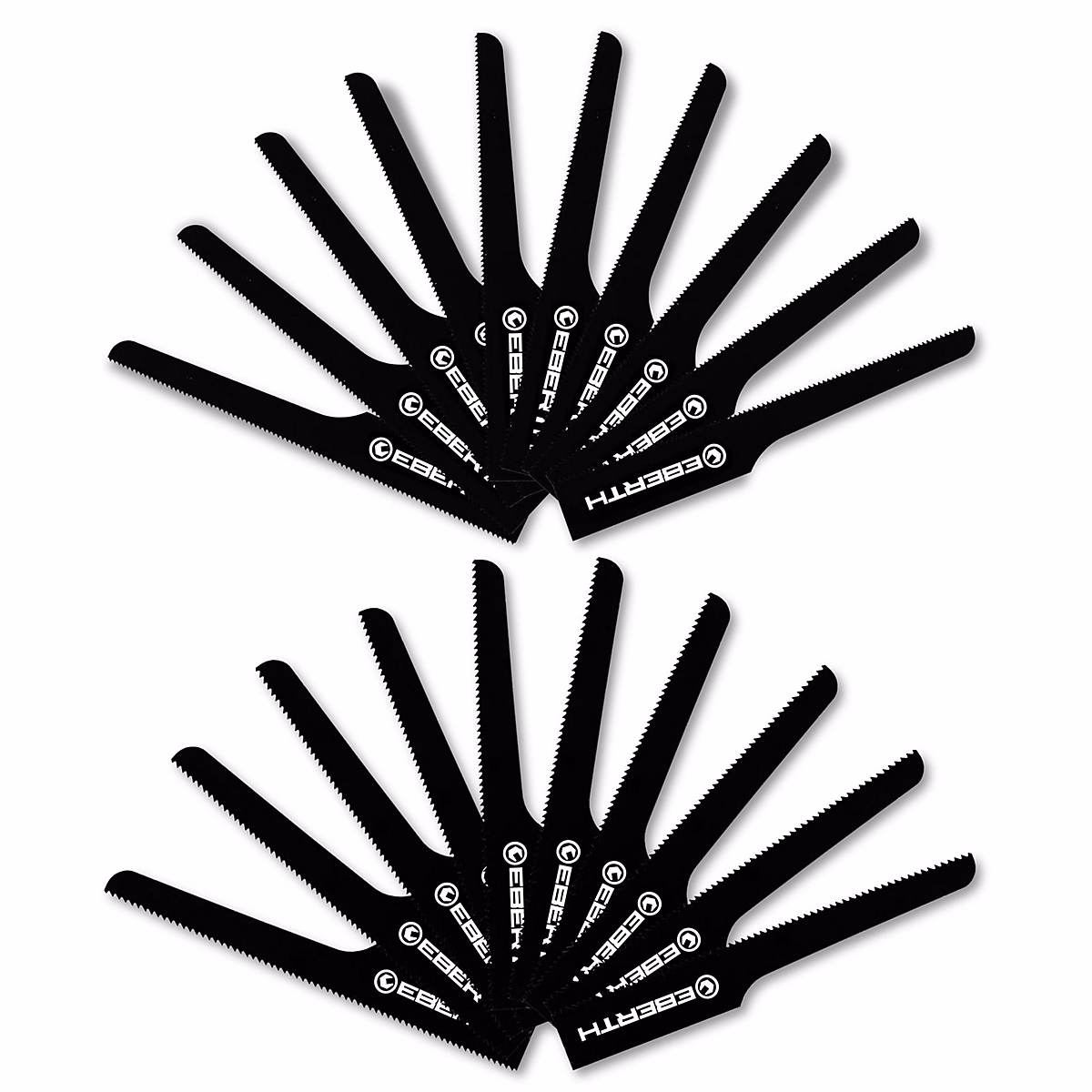 EBERTH 20x Lame de scie sauteuse (10x T18 et 10x T24) – longueur 95 mm, lames de scie avec 18/24 dents par pouce
