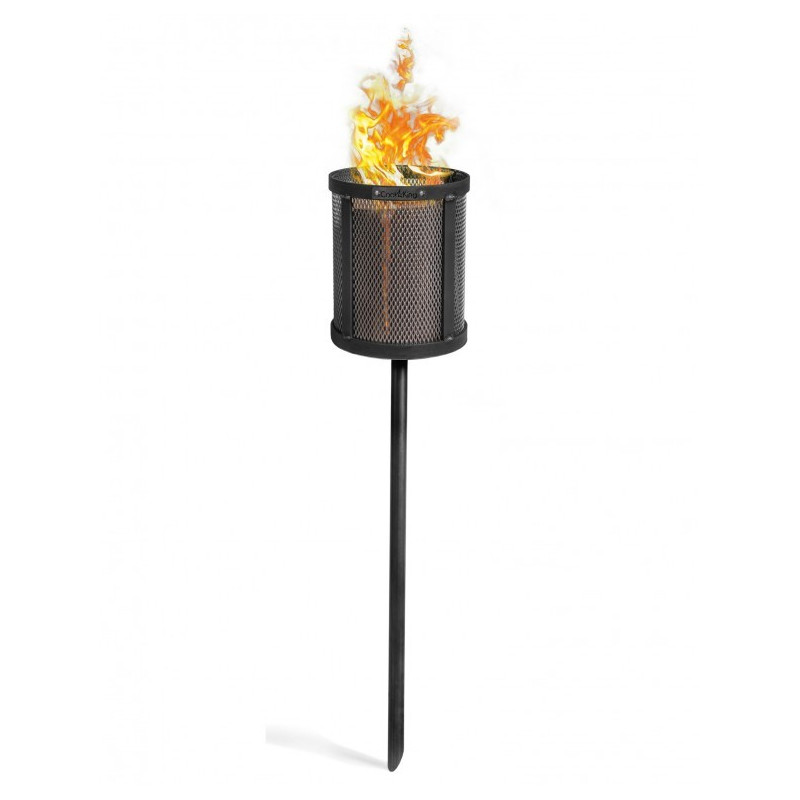 Support pour flambeau suédois Bruno - Brasero acier 105 cm