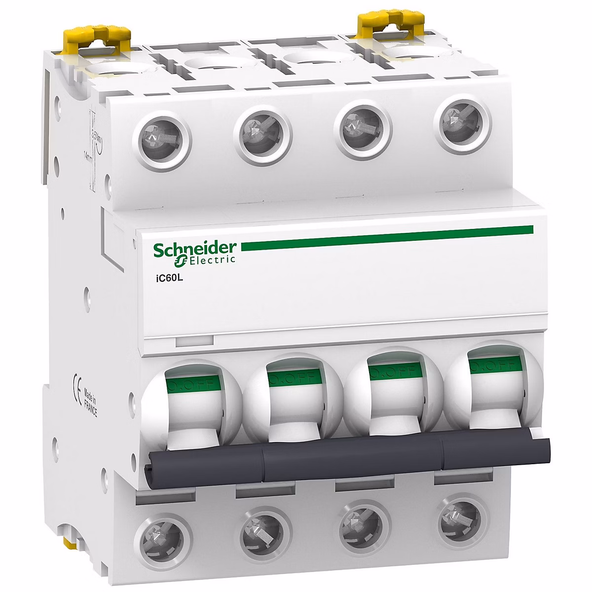 A9f94420 Schneider Ic60l Disjoncteur Tétrapolaire Schneider 20a – 4p, Courbe C, 25ka, à Vis