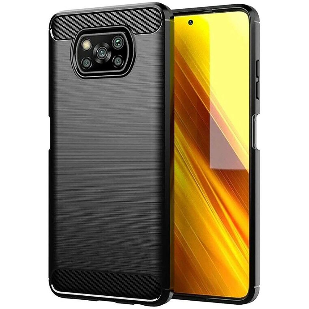 Xiaomi Poco X3 PRO Coque style carbone noir