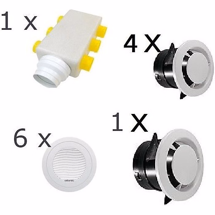 Atlantic – Kit réseau type pieuvre pour VMC Primocosy HR BP