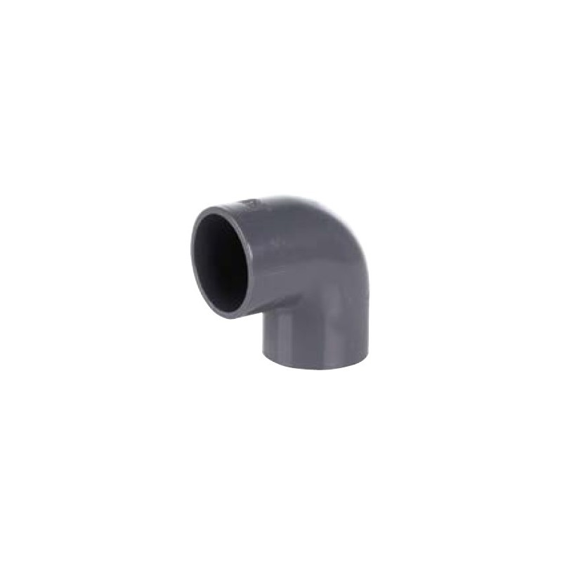 Coude à 90 PVC-U pour bassin et filtration