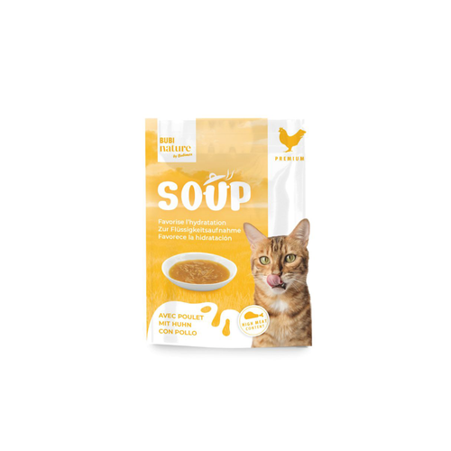 SOUPE EN SACHET POUR CHAT BUBINATURE® - POULET - 50G