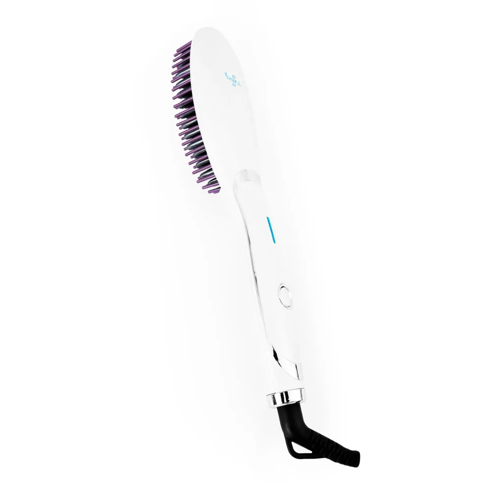 YOGHI Brosse chauffante et lissante BRUSH'INN - Blanc