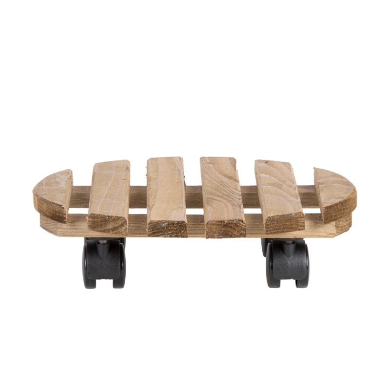 Support à roulettes en bois pour plantes - 160 kg