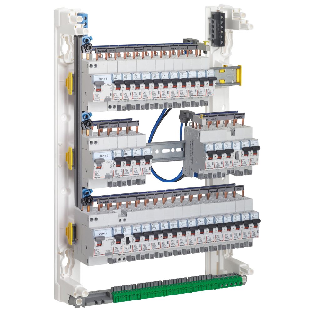 Legrand Peigne d'alimentation vertical monophasé pour répartition vx³ sans repiquage intensité maximum 63a 3 rangées 125mm