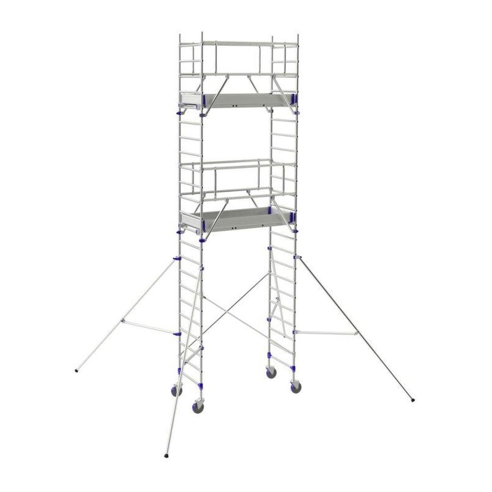 TUBESCA Echafaudage roulant TOTEM 2 LINE 180 4m85 plancher (6m85 travail)